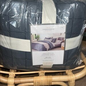 Threshold w/Studio McGee King Grid Stitch Quilt